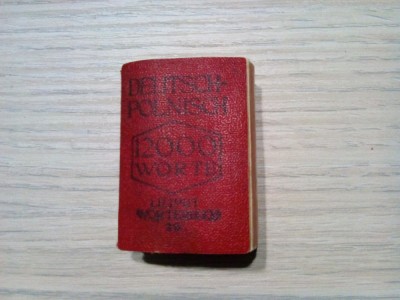 LILIPUT VORTERBUCH - DEUTCH-POLNISCH - Erich Boehme - Schmidt &amp;amp; Gunther, F.An, 792 p.; dim.: 3,5x5/1,5 cm foto