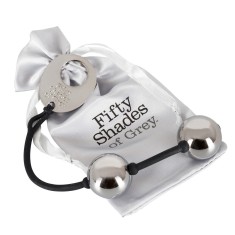 Bile Vaginale Fifty Shades "Inner Goddess" 21,5 cm - Argintiu