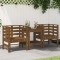 vidaXL Scaune grădină, 2 buc., maro miere 61,5x53x71 cm lemn masiv pin 825131