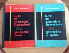 Lec?ii de geometrie elementara - geometrie in spa?iu ?i plana -Jacques Hadamard foto