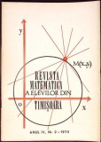 REVISTA MATEMATICA A ELEVILOR DIN TIMISOARA - NR.2/ 1973-COLECTIV-339349