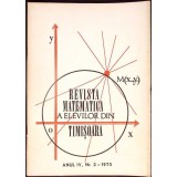 REVISTA MATEMATICA A ELEVILOR DIN TIMISOARA - NR.2/ 1973-COLECTIV-339349