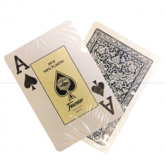 Carti Fournier Poker 2818, Plastic 2 jumbo index, albastru, in limita stocului d foto