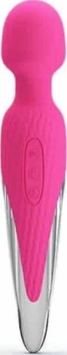 Vibrator Masaj Antony, 7 Moduri Vibratii, Functie Incalzire 48 ?C, Silicon, USB, Roz, 26 cm foto