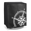 Husa Protectie Kwmobile Thermomix TM6 TM5, Plastic, Negru/Alb - Accesorii Multicooker, Protectie Praf si Zgarieturi
