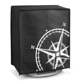 Husa Protectie Kwmobile Thermomix TM6 TM5, Plastic, Negru/Alb - Accesorii Multicooker, Protectie Praf si Zgarieturi