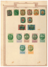 Mexico - Colectie timbre vechi pe file foto