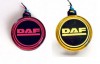 Lampa Oglinda LED Pablo LOGO FR0333 DAF, 12-24V, Galben-Rosu, Montaj Lateral/Superior, Diametru 10cm