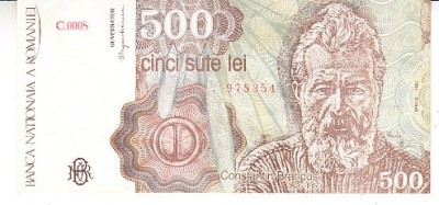 B12 - Bancnota Romania - 500 lei - emisiune aprilie 1991 foto