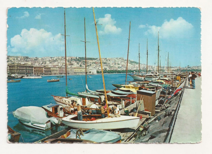 FS3 -Carte Postala - ITALIA - Napoli, Via Caracciolo dal mare, circulata 1959