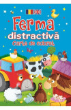 Ferma distractivă. Carte de colorat. Ediție bilingvă (Rom&acirc;nă - Engleză) - Paperback brosat - Brown Watson - Flamingo