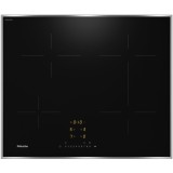 Plita incorporabila Miele KM 7363 FR, Inductie, 4 zone de gatit, ComfortSelect, Flex Zone, Con@ctivity, 60 cm, Negru