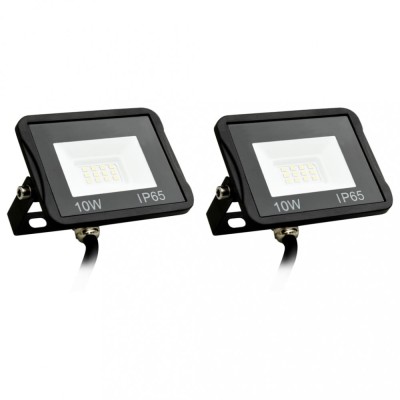 vidaXL Proiectoare cu LED, 10 W, 2 buc., alb rece foto