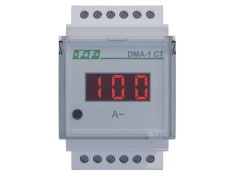 Ampermetru digital F&amp;F True RMS pentru montare pe șină DIN, afișaj LED, 0-1000A AC