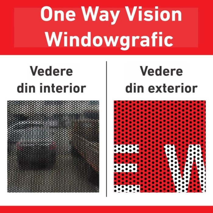 Folie geam One Way Vision - Window graphic