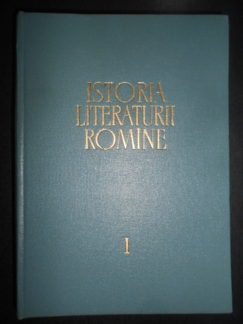 Istoria Literaturii Romane. Folclorul. Literatura Romana in perioada Feudala