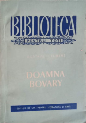 DOAMNA BOVARY-GUSTAVE FLAUBERT foto