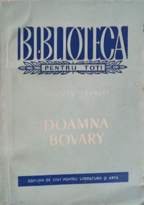 DOAMNA BOVARY-GUSTAVE FLAUBERT