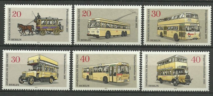 Berlin 1973 - Autobuze, transport, serie neuzata