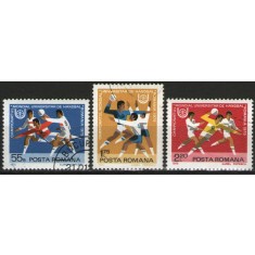 Romania 1975 - Jocurile Mondiale Universitare de Handbal, serie stampilata