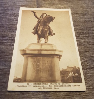 Statuia lui Napoleon. Cherbourg 1950 foto