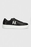 Cumpara ieftin Karl Lagerfeld sneakers din piele MAXI KUP culoarea negru, KL52215