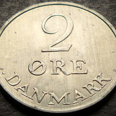 Moneda 2 ORE - DANEMARCA, anul 1972 * cod 3047 = UNC