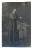 AD 1383 C. P.VECHE-DOAMNA IN TINUTA DE EPOCA -IN STUDIO FOTO