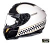 Casca integrala pentru scuter - motocicleta MT Rapide Revival B1 alb/negru lucios (fibra sticla) XL (61/62cm)