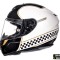 Casca integrala pentru scuter - motocicleta MT Rapide Revival B1 alb/negru lucios (fibra sticla) XL (61/62cm)