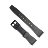 Curea Ceas Q&amp;Q Cauciuc Negru 10mm 12mm 18mm 20mm Poliuretan WZ971