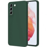 Husa protectie flippy compatibila cu samsung s21 5g liquid silicone case verde