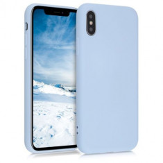 Husa pentru Apple iPhone X/iPhone XS, Silicon, Albastru, 49982.58