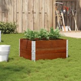 Cumpara ieftin Jardinieră de grădină, maro, 80x60 cm, lemn masiv de pin