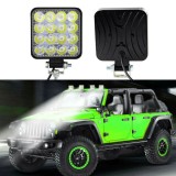 Proiector LED Auto Offroad 48W, 16 LED Halogen, 10-30V, Aluminiu IP67, MasterLED, Tuning Faruri, Camioane, Utilaje, Ambarcatiuni