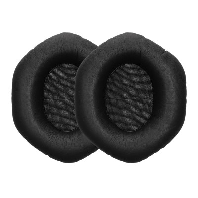 Set 2 Perne de urechi Kwmobile pentru V-MODA Crossfade M-100/Crossfade LP2/Crossfade LP, Negru, Piele ecologica, KWM0000257U001C foto