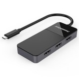 Adaptor USB-C la 3 x HDMI 4K@60Hz MST, KU31HDMI11, Oem