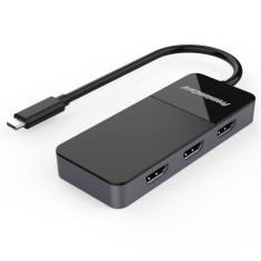 Adaptor USB-C la 3 x HDMI 4K@60Hz MST, KU31HDMI11