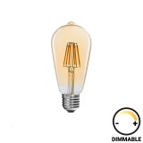 Cumpara ieftin Lampa LED ST64 Bec dimmabil chihlimbar, 7x7x15 cm
