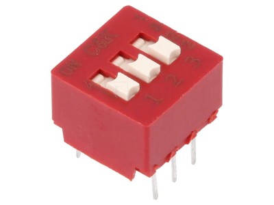 Comutator DIP-SWITCH 3 Secțiuni SMT foto