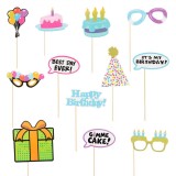 Set Accesorii Deghizare Foto Props, Multicolor, 12 Bucăți, Oem