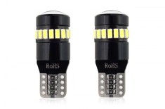Set becuri auto cu LED CANBUS compatibil T10 W5W 19 SMD Alb 12V, destinat