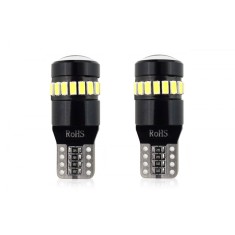 Set becuri auto cu LED CANBUS compatibil T10 W5W 19 SMD Alb 12V, destinat
