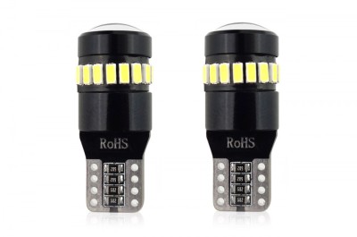 Set becuri auto cu LED CANBUS compatibil T10 W5W 19 SMD Alb 12V, destinat foto