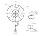 NRF 47969 Ventilator, radiator