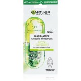Garnier Textil Masks Niacinamide masca de celule cu efect de curatare si reimprospatare 15 g