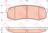 Set placute frana,frana disc MITSUBISHI PAJERO CLASSIC (V2_W) (2002 - 2016) TRW GDB3464