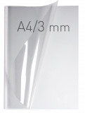 Coperti Plastic Pvc Cu Sina Metalica 3mm, Opus Easy Open - Transparent Cristal/alb