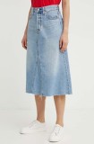 Levi&#039;s fusta jeans midi, evazati, A9316