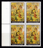 RO 1991 , LP 1273 ,&quot;Craciun&quot;,EROARE 1,bloc 4 , halou R1/C1 fata magului,MNH, Nestampilat